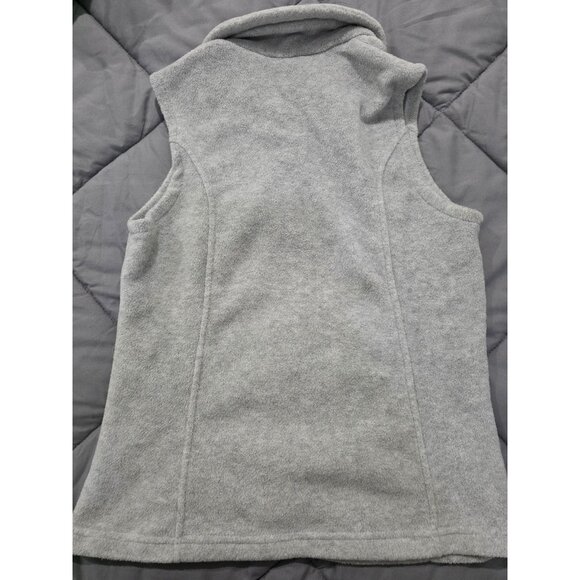 Columbia Vest Women's Size Small Light Gray Fleece Full Zip with Pockets - Picture 3 of 5